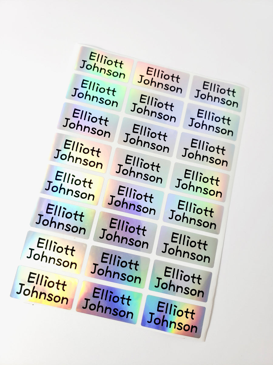Houndstooth Waterproof Name Labels For Kids