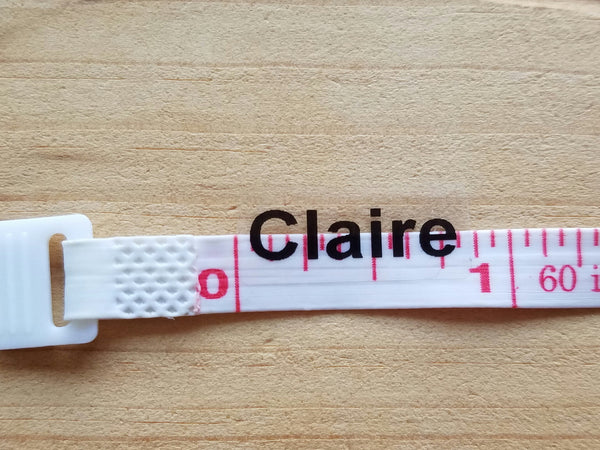144 Clear Transparent Name Stickers with BLACK INK