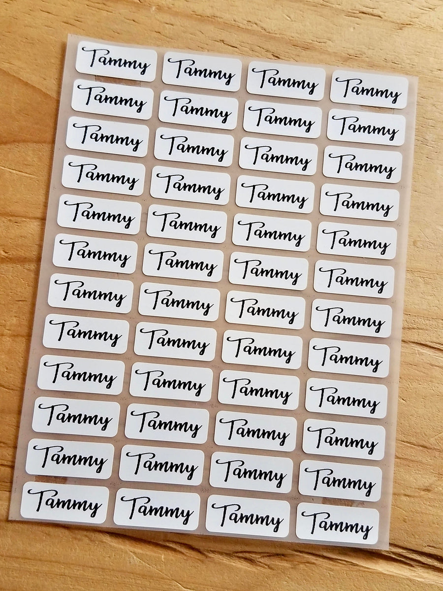 48 Small Size White Fabric Labels – HanPrinting