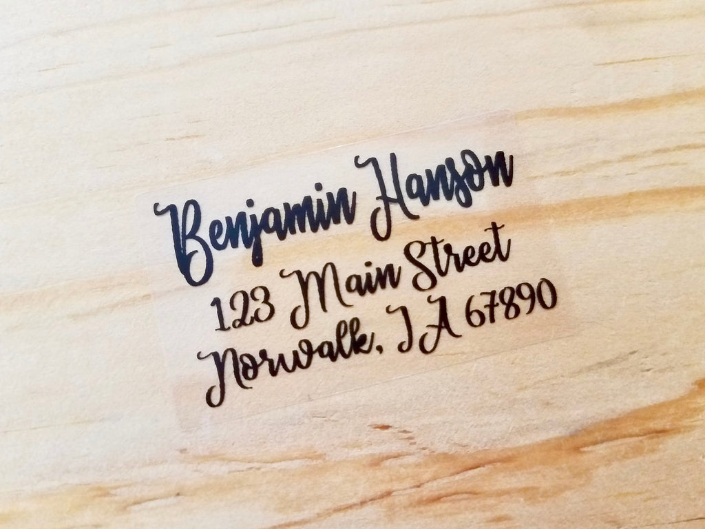 27 X-Large Size Clear Transparent Label Sticker – HanPrinting