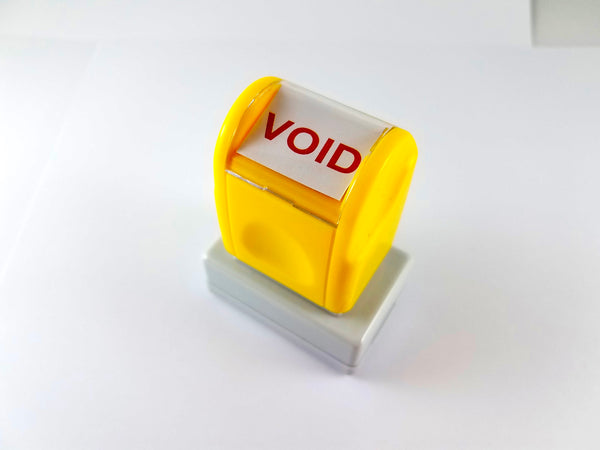 3520 Yellow Rectangle Self Inking Name Stamp. 5 Ink Colors Available. Custom Personalized Stamp.