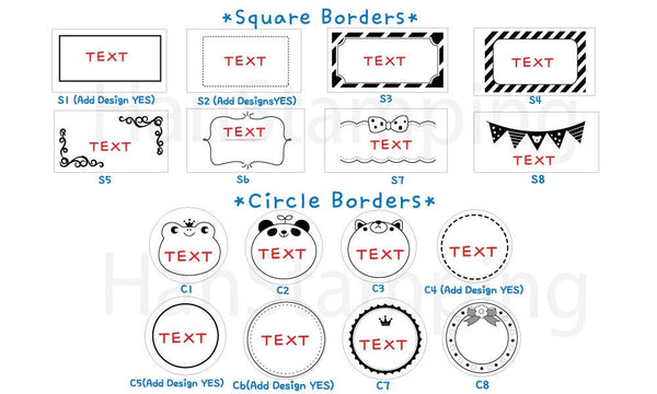 3520 Yellow Rectangle Self Inking Name Stamp. 5 Ink Colors Available. Custom Personalized Stamp.